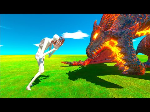 Scp 096 Vs Lava Dragon [ARBS] - Animal Revolt Battle Simulator