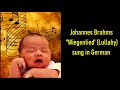 Brahms' Lullaby Sung in German - Lyrics Onscreen