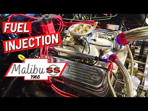 Edelbrock Pro-Flo 4 Fuel injection on the Chevelle