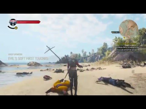The Witcher 3 Ciri vs Ofieri mage boss fight (Ciri Free Roam Glitch)