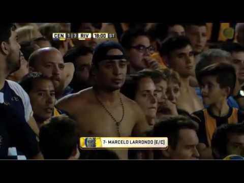Gol de Larrondo e c . Central 1   River 3.  Fecha 4.  Primera División 2016