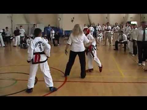 UK-ITF - Cornish Open 2006 - Cadet Male sparring - Luke Dempsey vs Brad Robertson