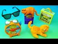 2004 GARFIELD THE MOVIE Set Of 5 WENDYS COLLECTIBLES VIDEO REVIEW