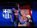 Dembele fails at ball-juggling at Barcelona unveiling