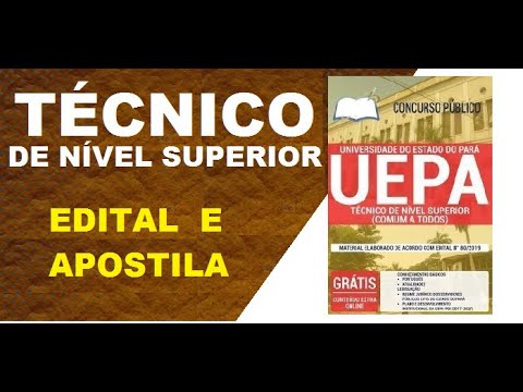 Edital Apostila Concurso UEPA PA 2020 Cargo Técnico de Nível Superior