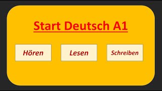 Start Deutsch A1 Hören, Lesen und Schreiben modelltest mit Lösung am Ende || Vid - 40