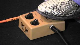 Video thumbnail for Vintage ROSS Distortion Pedal demo with Gibson ES-335 by gearmanndude