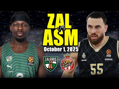 AS Monaco vs Zalgiris Kaunas Full Game Highlights - October 1, 2025 | EuroLeague 2025-26