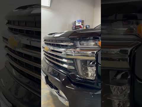 2023 Chevrolet Silverado Front Grill Black Out #chromedelete #chevysilverado