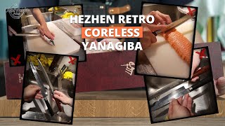First impression Hezhen Yanagiba - 110 Layers Coreless Retro Series Sashimi Knife