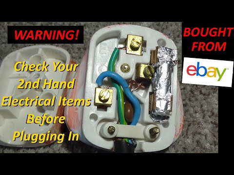 Amplifier Worse Power Plug Ever On eBay. Check Power Before Plugging In