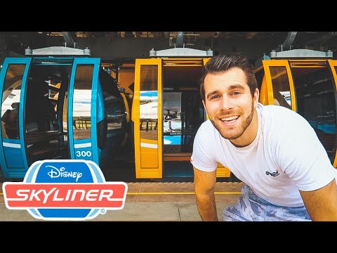 RIDING The Disney Skyliner - World Premier!!