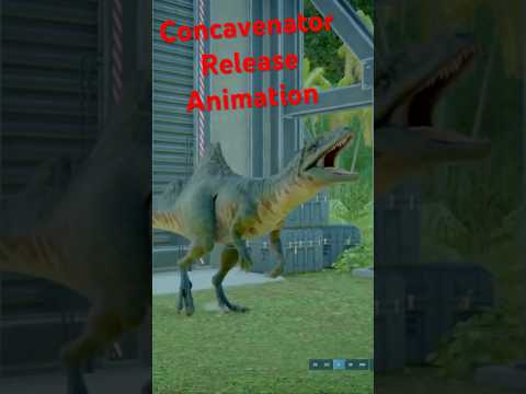 Concavenator Release Animation Jurassic World Evolution 2
