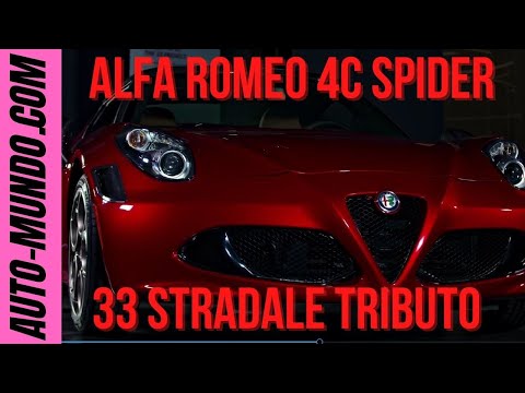 Alfa Romeo 4C Spider 33 Stradale Tributo honors the legendary 1967 Alfa Romeo 33 Stradale.