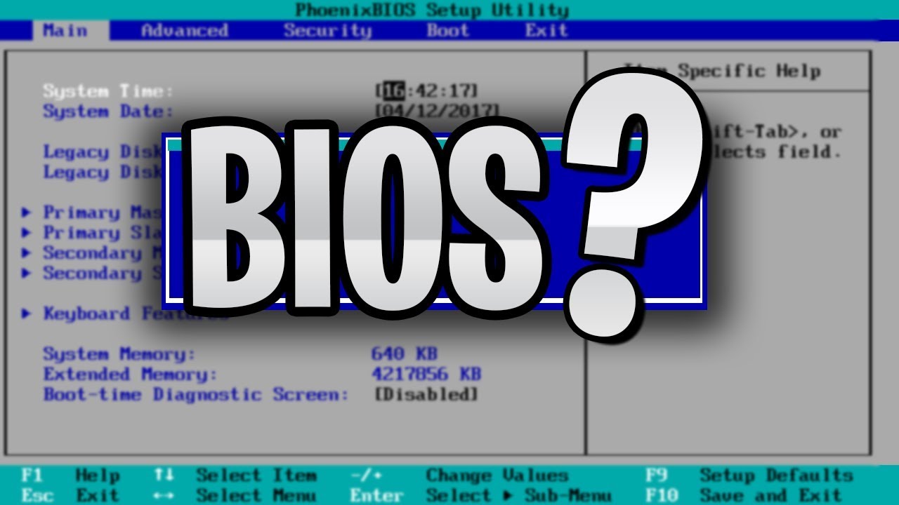 What is the BIOS and what is it for? / Settings / Password / Update