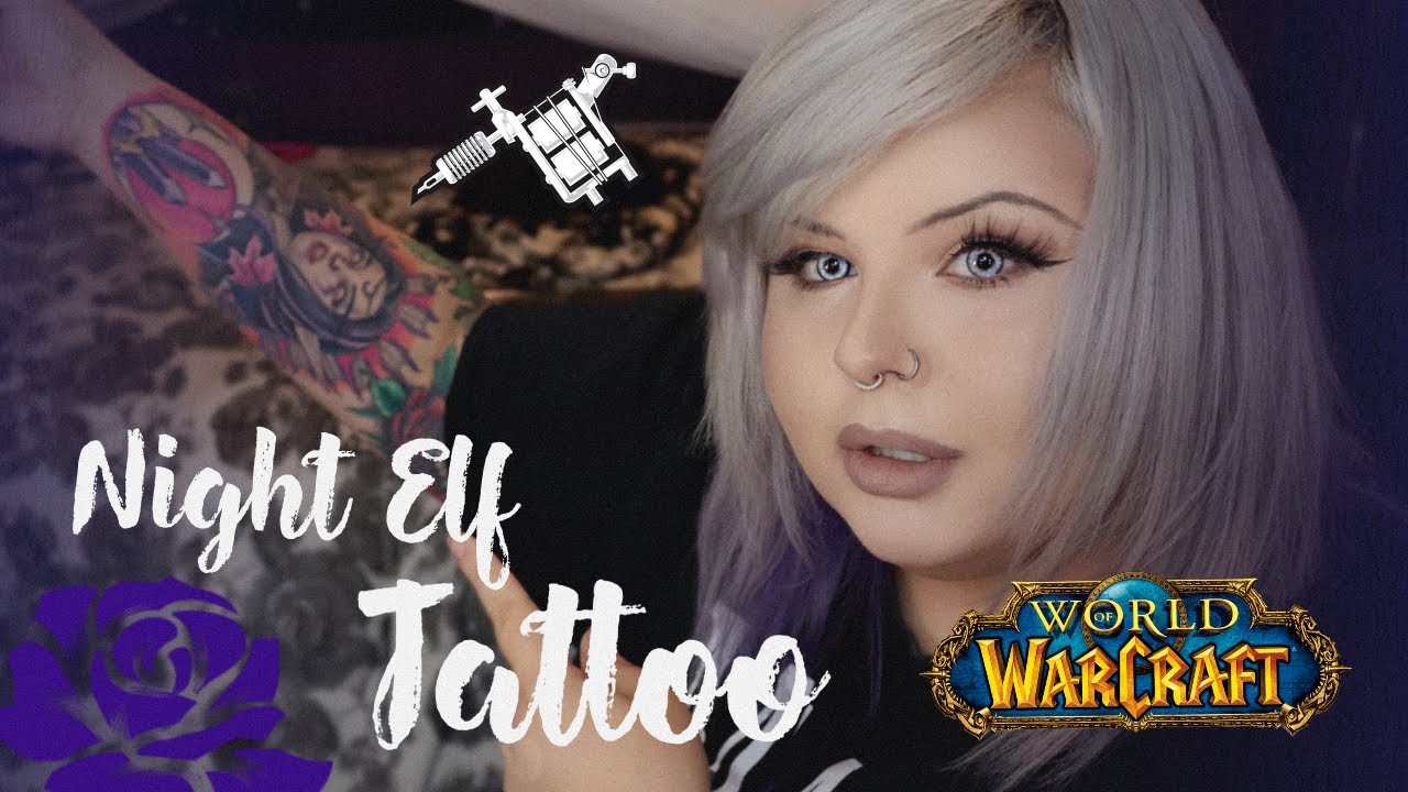 I got my Night Elf Character Tattooed (World of Warcraft)