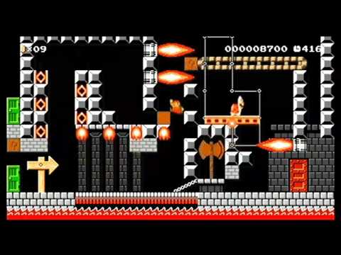 How to beat my "Single Screen Puzzle" level in Super Mario Maker