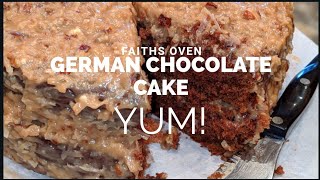How to Make German Chocolate Cake (moist) with Frosting from scratch The BEST