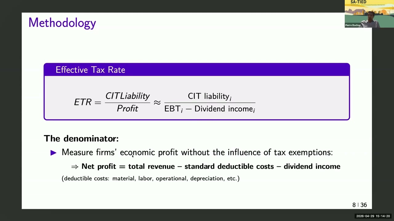 SA-TIED Seminar Rethinking corporate tax and what the global minimum tax means for South Africa