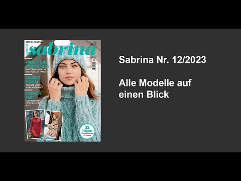 Sabrina Strickjournal Nr. 12/2023 - alle Modelle auf einen Blick