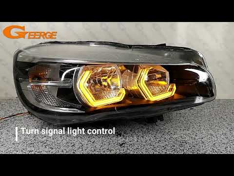 For BMW 2 Series F45 F46 Super Bright Crystal Led Angel Eyes M4 Iconic Style Halo Rings