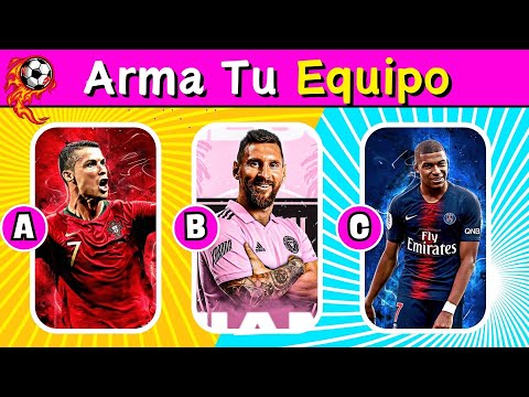 Arma Tu Equipo IDEAL ¿Qué jugador prefieres? | ELIGE UN JUGADOR PARA TU EQUIPO | Quiz FÚTBOL ⚽