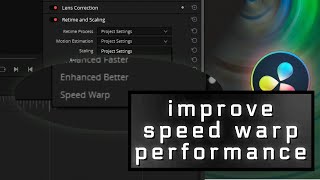 7 TIPS to use Speed Warp in DaVinci Resolve without lag.