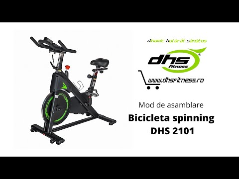 Bicicleta Fitness Spin Bike Dhs 2101 - Negru-Verde