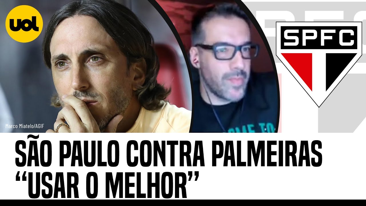 COMO ESCALAR O SÃO PAULO CONTRA O PALMEIRAS DOMINGO? 'USAR O QUE TEM DE MELHOR', DIZ ILSINHO