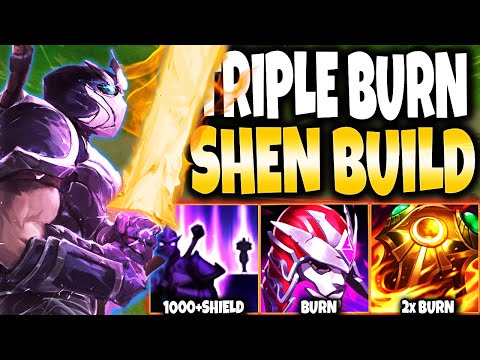 Everything will MELT with our TRIPLE BURN Shen Immortal Build 🔥 LoL Top Shen s12 Gameplay