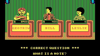 DOS Game: Jeopardy! 3rd version (1989 ShareData Inc.)