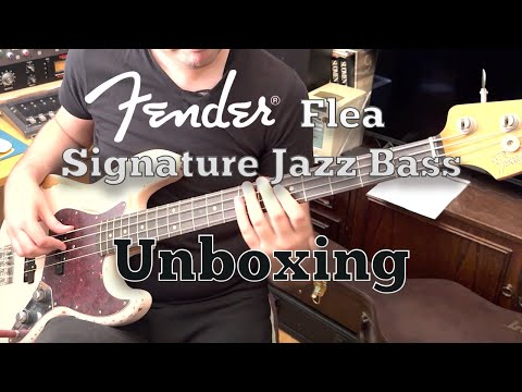 Flea Signature Fender Jazz Bass UNBOXING and Sound Test