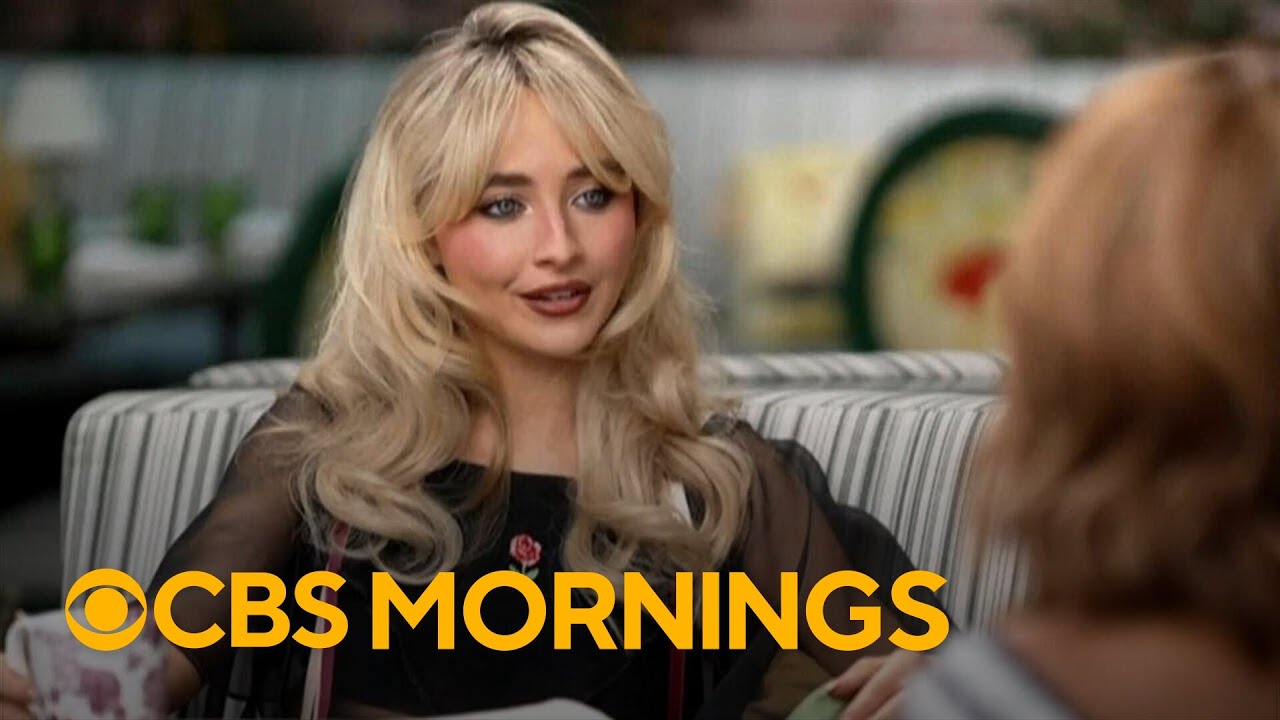 Sabrina Carpenter opens up about new music and viral album cover debate in exclusive interview - YouTube