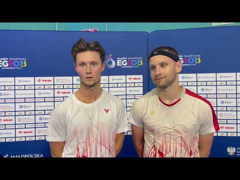 Joel Hansson and Melker Z Bexell at the European Games 2023