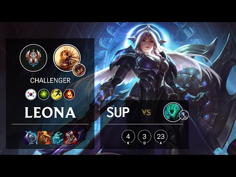Leona Support vs Thresh - KR Challenger Patch 11.23