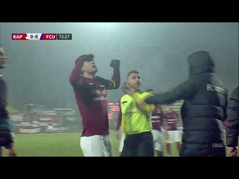 REZUMAT | Rapid - FC U Craiova 0-0. Săpunaru, schimb de înjurături cu oficialii oltenilor