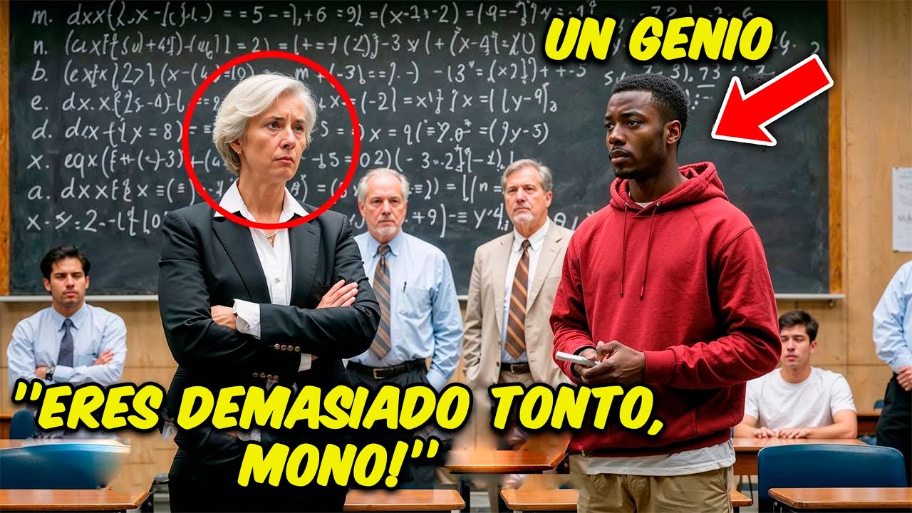 PROFESORES de élite INTENTAN HUMILLAR a un ESTUDIANTE NEGRO, pero él es un genio de las matemáticas!