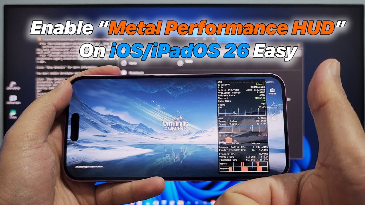 How To Enable Metal Performance HUD on iOS & iPadOS 26 Windows | Easy