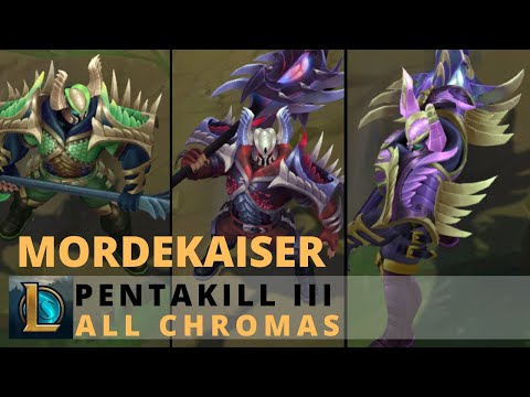 Pentakill Lost Chapter Mordekaiser All Chromas - League of Legends