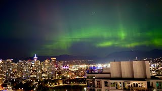 Northern Lights in Vancouver | Rare Aurora Slideshow #VancouverAurora #northernlights #aurora