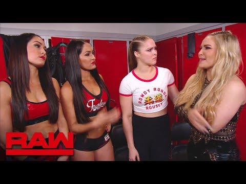 The Bella Twins have a heart-to-heart with Ronda Rousey: Raw, Sept. 3, 2018
