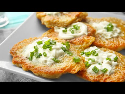 EASY Potato Pancakes - 4 Ingredients! 5 Minutes Prep!