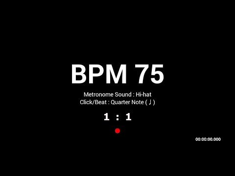 Metronome BPM 75 / Hi-hat