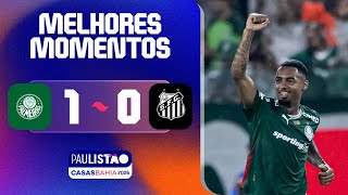 PALMEIRAS 1 X 0 SANTOS | MELHORES MOMENTOS | 2ª RODADA | PAULISTÃO CASAS BAHIA 2026