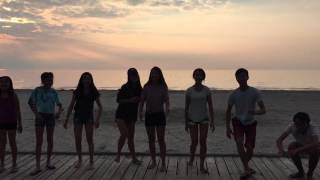 Kids on the boardwalk