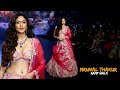 Mrunal Thakur Looking Stunning In Red Lehenga Ramp Walk At Bombay Times Fashion Week 2024
