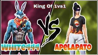 White 444 vs Apelapato !! Who is king of 1vs1 figh