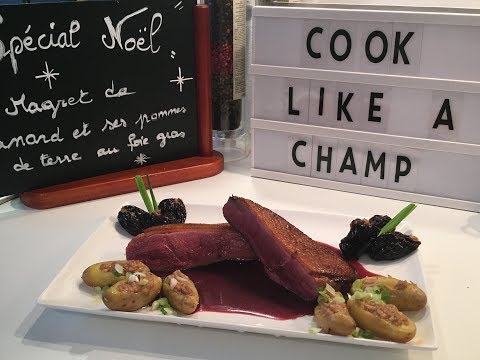 Magret de canard de Noël et ses Pommes de Terre au Foie gras