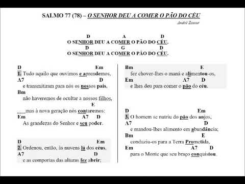 Salmo 77(78) - Arquidiocese de Goiânia