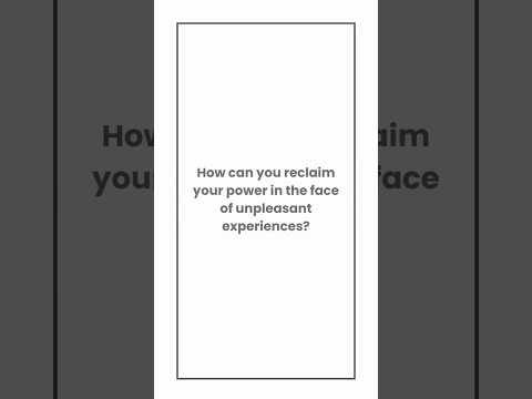 Empowering Presence: Techniques to Diminish Unhappy Experiences  #unifiedmindfulness #experience